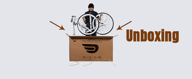 How To Assemble Fixed Gear Bike - Unbox the bike
