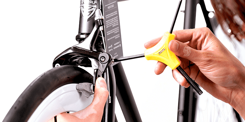 How To Assemble Fixed Gear Bike - Adjusting the brake