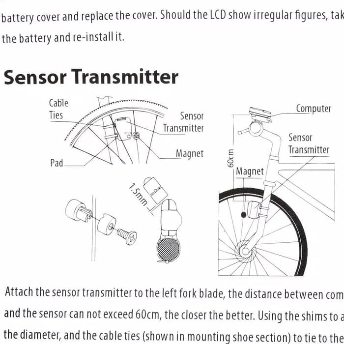sy bicycle speedometer and odometer wireless
