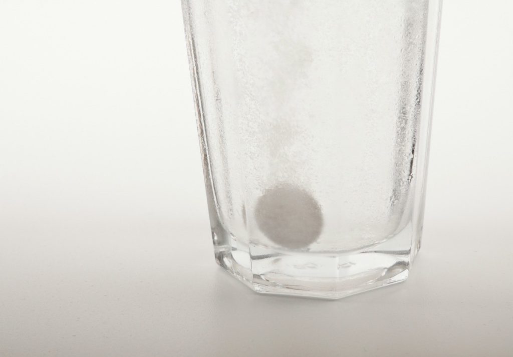 Use water cleaning tablets to clean water bottle