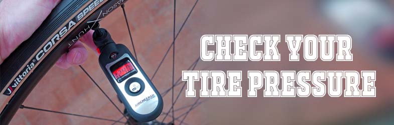 Check bike tire pressure