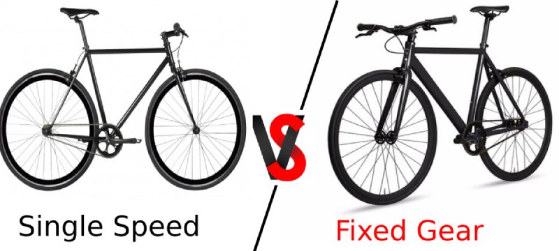 single speed vs fixed gear bike