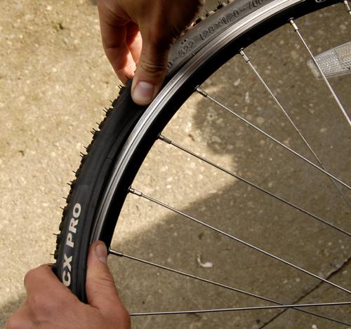 How To Change Bike Tube - Put the Tire Back