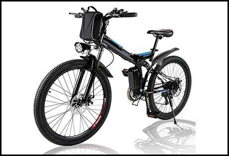Angotrade 26 inch Electric Bike Folding Mountain E-Bike
