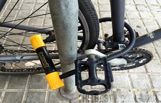 How to Lock a Bike on a Bike Rack - Fill the inside of a U-lock