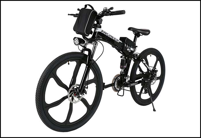 ANCHEER 26″ Folding Electric Mountain Bike